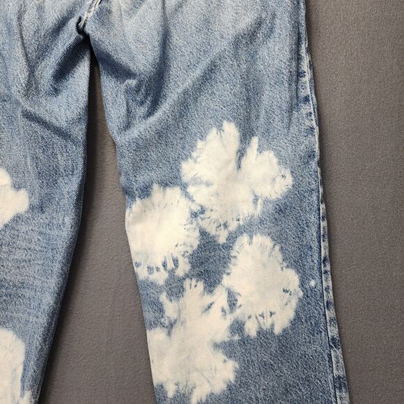 Pacsun Womens Jeans Size 26 90s Boyfriend High Rise Distressed Bleach Raw Hem - Picture 12 of 16